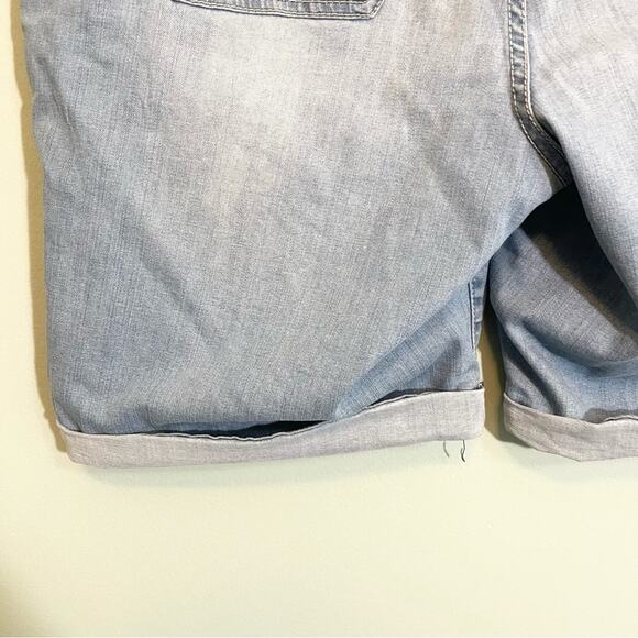 Lane Bryant Womens Stretch Mid Rise Rolled Cuffs Jeans Denim Shorts Blue Size 20 - Picture 3 of 13